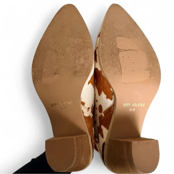 Very Volatile Brown and White Ankle Booties - Picture 4 of 4